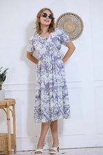 Imported Rayon MAXI FROCK Model Nighties | Fancy Petal Sleeve | Fancy Neck & Side Pocket | Pleated Frock MAXI Style | Trendy Collection's for Stylish Women & Teenage Girl (IRM)
