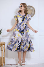 Imported Rayon MAXI FROCK Model Nighties | Fancy Petal Sleeve | Fancy Neck & Side Pocket | Pleated Frock MAXI Style | Trendy Collection's for Stylish Women & Teenage Girl (IRM)