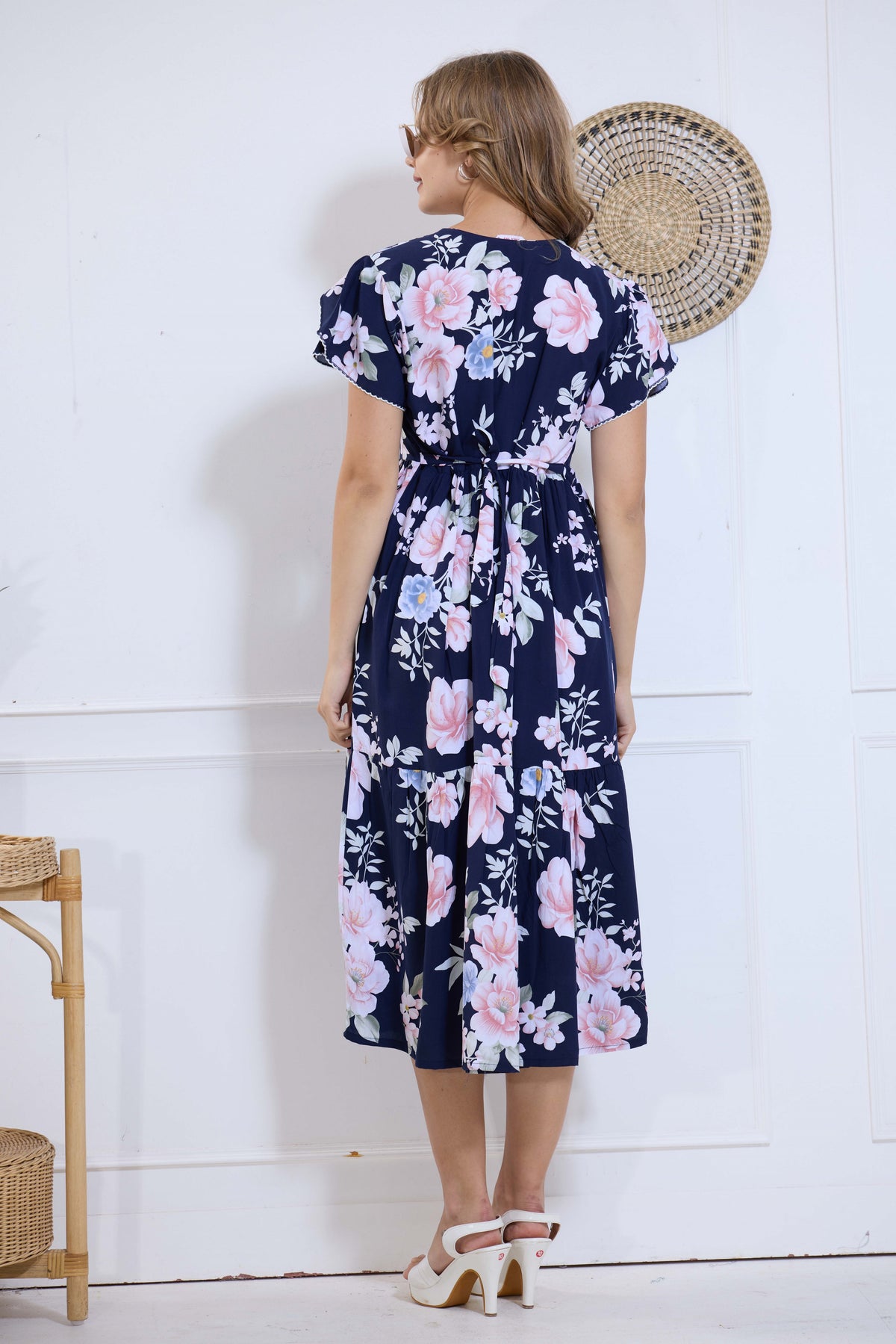 Imported Rayon MAXI FROCK Model Nighties | Fancy Petal Sleeve | Fancy Neck & Side Pocket | Pleated Frock MAXI Style | Trendy Collection's for Stylish Women & Teenage Girl (IRM)