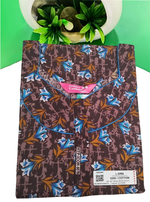 MANGAI Daily Wear Casual Comfort Fit Cotton Printed Nighties | Zipper Model with Slit Open | New Arrival's your Perfect Nightwear Companion (DRN)