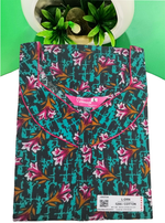 MANGAI Daily Wear Casual Comfort Fit Cotton Printed Nighties | Zipper Model with Slit Open | New Arrival's your Perfect Nightwear Companion (DRN)