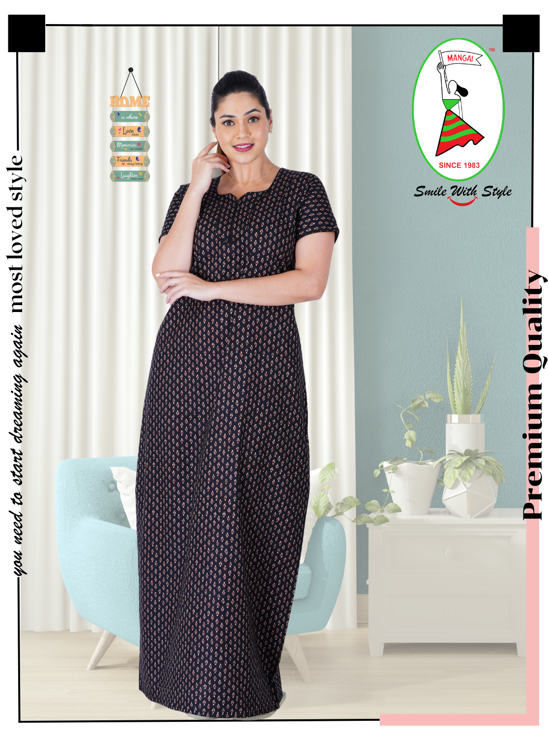 Premium Cotton Printed Nighties