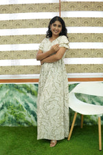 Stylish Arrivals Rayon Gathering Frock Model Night Gown's | Front Adjustable Gathering Style Rope Rope | Double Layer Sleeve | Trending Collection's for Stylish Women's (GFK)
