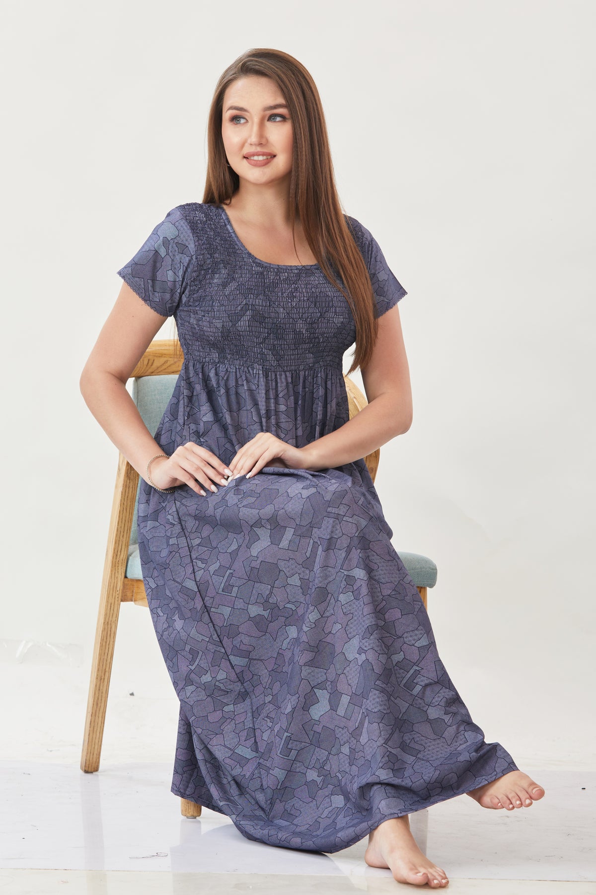 Elastic Type Smokey Nighties Online