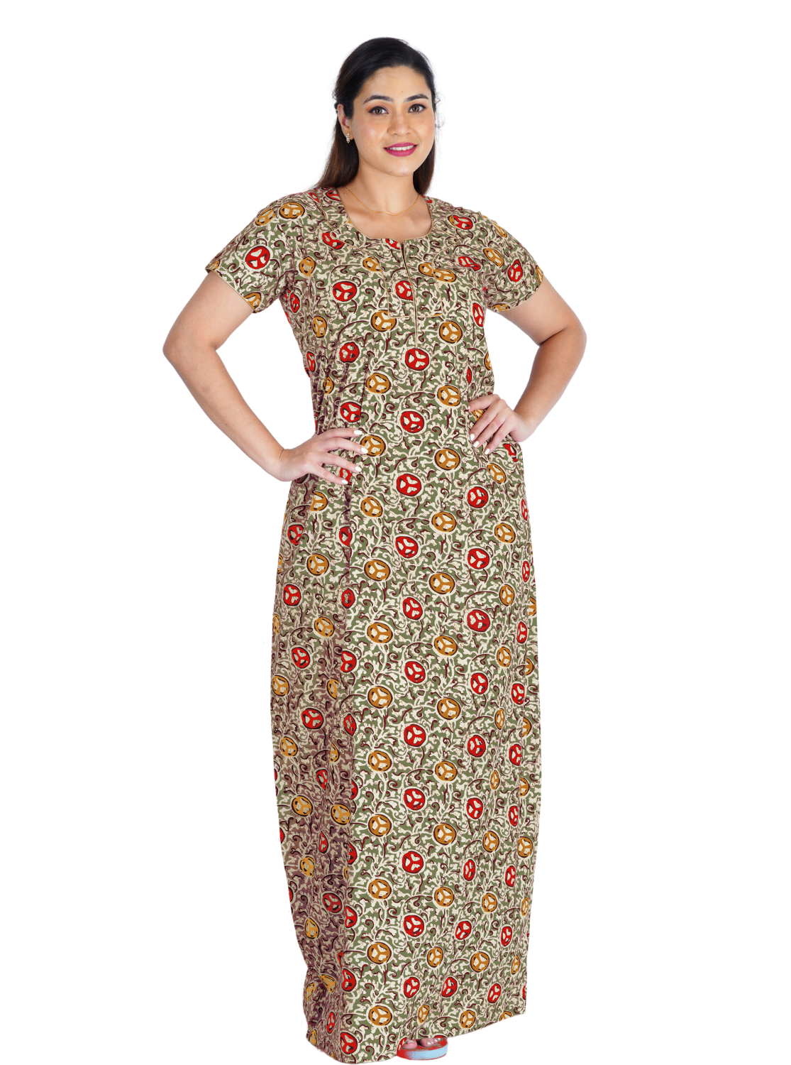 MANGAI Premium Cotton Printed Nighties- All Over Printed Stylish Nightwear for Stylish Women | Updated Collection's