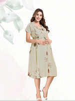 New Arrivals 4-IN-ONE MAXI Mom's Feeding & Casual Wear | Stylish Maxi Style | Invisible Feeding Zipper | Perfect Pre & Post Pregnancy Wear   (MAXI 4-IN-ONE)