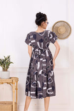Rayon MAXI FROCK Model Nighties | Fancy Petal Sleeve | Fancy Neck & Side Pocket | Pleated Frock MAXI Style | Trendy Collection's for Stylish Women & Teenage Girl (FSF)