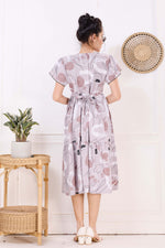 Rayon MAXI FROCK Model Nighties | Fancy Petal Sleeve | Fancy Neck & Side Pocket | Pleated Frock MAXI Style | Trendy Collection's for Stylish Women & Teenage Girl (FSF)