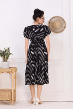Rayon MAXI FROCK Model Nighties | Fancy Petal Sleeve | Fancy Neck & Side Pocket | Pleated Frock MAXI Style | Trendy Collection's for Stylish Women & Teenage Girl (FSF)