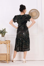 Rayon MAXI FROCK Model Nighties | Fancy Petal Sleeve | Fancy Neck & Side Pocket | Pleated Frock MAXI Style | Trendy Collection's for Stylish Women & Teenage Girl (FSF)