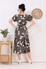 Rayon MAXI FROCK Model Nighties | Fancy Petal Sleeve | Fancy Neck & Side Pocket | Pleated Frock MAXI Style | Trendy Collection's for Stylish Women & Teenage Girl (FSF)