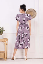 Rayon MAXI FROCK Model Nighties | Fancy Petal Sleeve | Fancy Neck & Side Pocket | Pleated Frock MAXI Style | Trendy Collection's for Stylish Women & Teenage Girl (FSF)