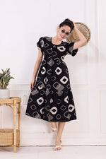 Rayon MAXI FROCK Model Nighties | Fancy Petal Sleeve | Fancy Neck & Side Pocket | Pleated Frock MAXI Style | Trendy Collection's for Stylish Women & Teenage Girl (FSF)