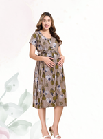 New Arrivals 4-IN-ONE MAXI Mom's Feeding & Casual Wear | Stylish Maxi Style | Invisible Feeding Zipper | Perfect Pre & Post Pregnancy Wear   (MAXI 4-IN-ONE)