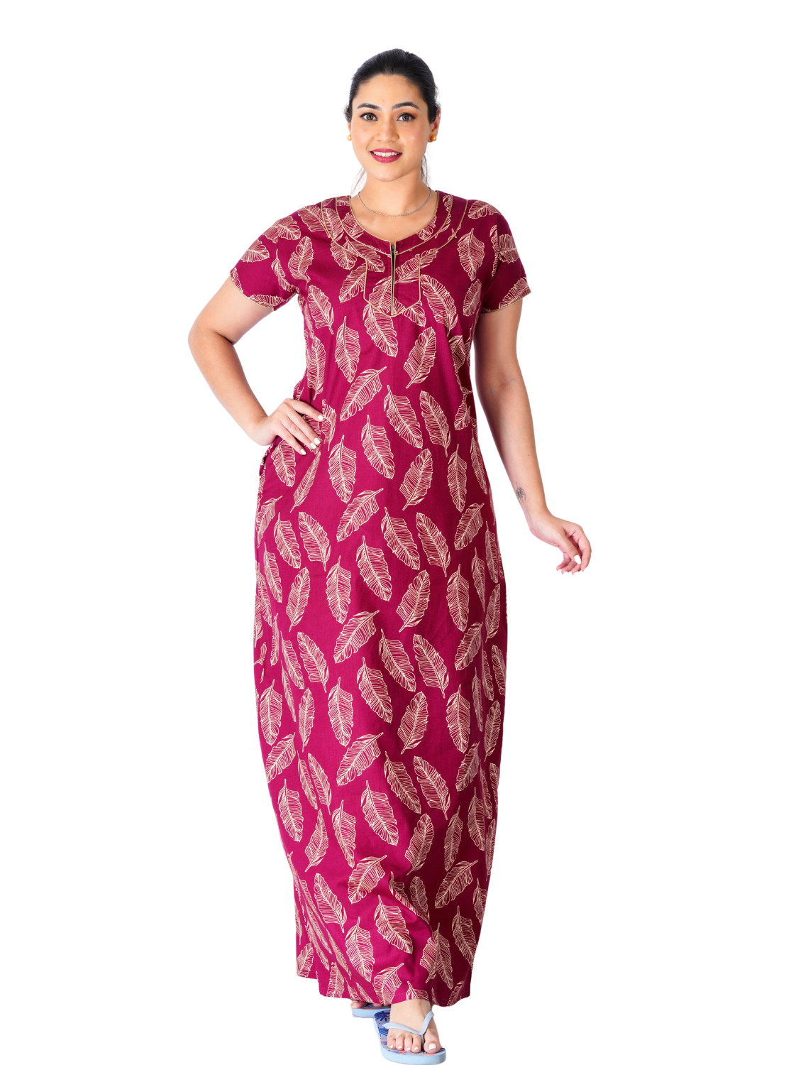 New ArrivalsMANGAI Premium Cotton Printed Nighties All Over Printed Stylish Nightwear for Stylish Women Updated Collection s