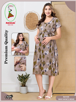 New Arrivals 4-IN-ONE MAXI Mom's Feeding & Casual Wear | Stylish Maxi Style | Invisible Feeding Zipper | Perfect Pre & Post Pregnancy Wear   (MAXI 4-IN-ONE)