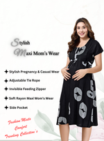 New Arrivals 4-IN-ONE MAXI Mom's Feeding & Casual Wear | Stylish Maxi Style | Invisible Feeding Zipper | Perfect Pre & Post Pregnancy Wear   (MAXI 4-IN-ONE)