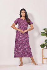 Alpine KURTHI Style Nighties| FancySleeve | Zipless Model | Stylish V-Cut neck | Updated Collection's for Stylish Women AK (H/S)