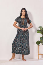 Alpine KURTHI Style Nighties| Fancy Half Sleeve | Zipless Model | Stylish Round Neck | Updated Collection's for Stylish Women AK (H/S)