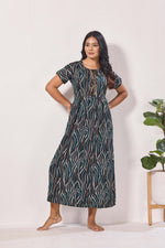 Alpine KURTHI Style Nighties| Fancy Half Sleeve | Zipless Model | Stylish Round Neck | Updated Collection's for Stylish Women AK (H/S)