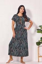 Alpine KURTHI Style Nighties| Fancy Half Sleeve | Zipless Model | Stylish Round Neck | Updated Collection's for Stylish Women AK (H/S)