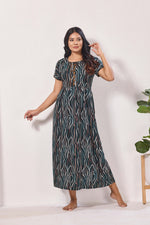 Alpine KURTHI Style Nighties| Fancy Half Sleeve | Zipless Model | Stylish Round Neck | Updated Collection's for Stylish Women AK (H/S)