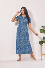 Alpine KURTHI Style Nighties| FancySleeve | Zipless Model | Stylish V-Cut neck | Updated Collection's for Stylish Women AK (H/S)