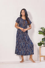 Alpine KURTHI Style Nighties| Fancy Half Sleeve | Zipless Model | Stylish Round Neck | Updated Collection's for Stylish Women AK (H/S)