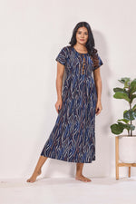 Alpine KURTHI Style Nighties| Fancy Half Sleeve | Zipless Model | Stylish Round Neck | Updated Collection's for Stylish Women AK (H/S)