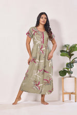 Alpine KURTHI Style Nighties| Fancy Half Sleeve | Zipless Model | Stylish Round Neck | Updated Collection's for Stylish Women AK (H/S)