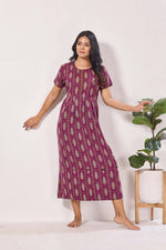 Alpine KURTHI Style Nighties| Fancy Half Sleeve | Zipless Model | Stylish Round Neck | Updated Collection's for Stylish Women AK (H/S)