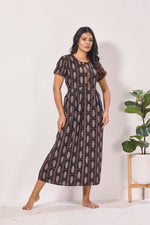 Alpine KURTHI Style Nighties| Fancy Half Sleeve | Zipless Model | Stylish Round Neck | Updated Collection's for Stylish Women AK (H/S)