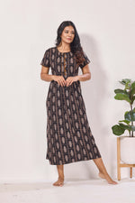 Alpine KURTHI Style Nighties| Fancy Half Sleeve | Zipless Model | Stylish Round Neck | Updated Collection's for Stylish Women AK (H/S)