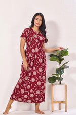 Alpine KURTHI Style Nighties| FancySleeve | Zipless Model | Stylish V-Cut neck | Updated Collection's for Stylish Women AK (H/S)