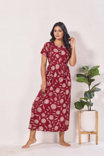 Alpine KURTHI Style Nighties| FancySleeve | Zipless Model | Stylish V-Cut neck | Updated Collection's for Stylish Women AK (H/S)