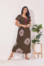 Alpine KURTHI Style Nighties| Fancy Half Sleeve | Zipless Model | Stylish Round Neck | Updated Collection's for Stylish Women AK (H/S)