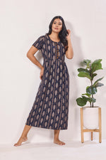 Alpine KURTHI Style Nighties| Fancy Half Sleeve | Zipless Model | Stylish Round Neck | Updated Collection's for Stylish Women AK (H/S)