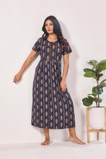 Alpine KURTHI Style Nighties| Fancy Half Sleeve | Zipless Model | Stylish Round Neck | Updated Collection's for Stylish Women AK (H/S)