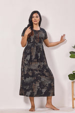 Alpine KURTHI Style Nighties| Fancy Half Sleeve | Zipless Model | Stylish Round Neck | Updated Collection's for Stylish Women AK (H/S)