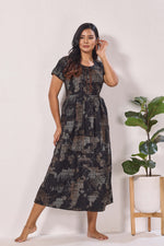 Alpine KURTHI Style Nighties| Fancy Half Sleeve | Zipless Model | Stylish Round Neck | Updated Collection's for Stylish Women AK (H/S)