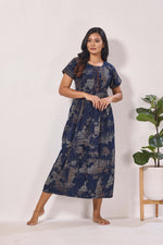 Alpine KURTHI Style Nighties| Fancy Half Sleeve | Zipless Model | Stylish Round Neck | Updated Collection's for Stylish Women AK (H/S)