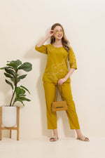 MANGAI Premium Cotton Printed Night Suits | Stylish Print's All Over | Top & Bottom Set | 3/4 Sleeve | Trendy Night Suits for Stylish Women's (TPS-3/4)