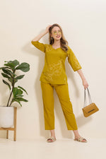 MANGAI Premium Cotton Printed Night Suits | Stylish Print's All Over | Top & Bottom Set | 3/4 Sleeve | Trendy Night Suits for Stylish Women's (TPS-3/4)