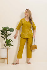 MANGAI Premium Cotton Printed Night Suits | Stylish Print's All Over | Top & Bottom Set | 3/4 Sleeve | Trendy Night Suits for Stylish Women's (TPS-3/4)