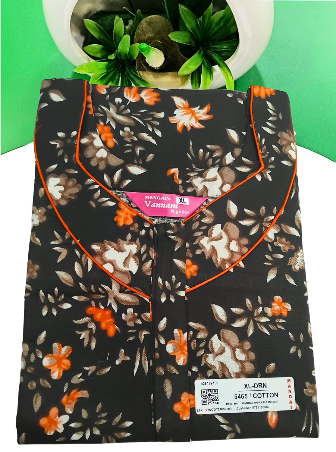 MANGAI Daily Wear Casual Comfort Fit Cotton Printed Nighties | Summer Arrival's for Trendy Women's (DRN)