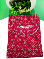 MANGAI Cotton Straight Zip Feeding Nighty |Post Pregnancy | Comfort and Style | Pleated Model | Soft Cotton Feeding Nighties (STF)