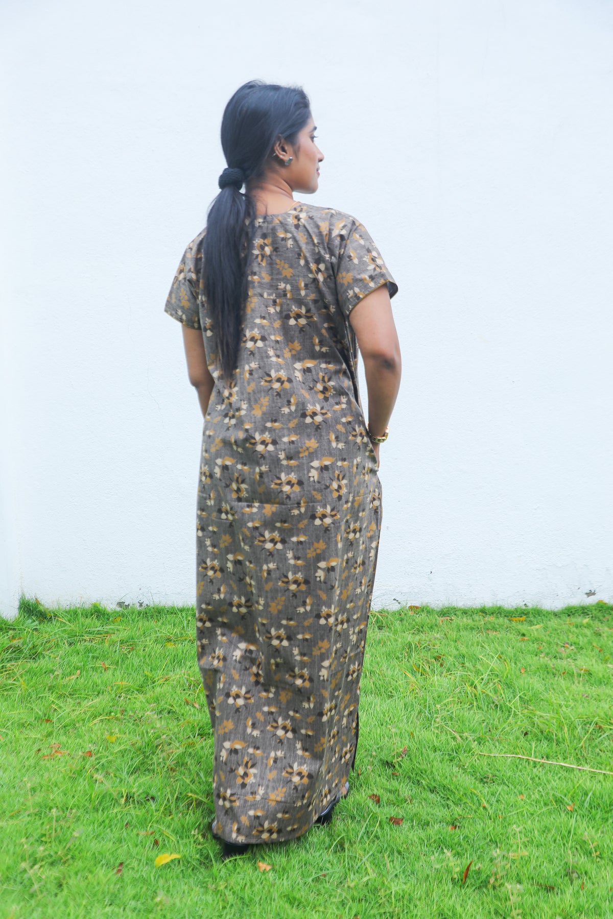 MANGAI New Regular Fit Cotton Printed Nighties - All Over Printed Stylish Nightwear for Stylish Women | Side Cut Pocket | Beautiful Nighties for Stylish Women's | Colorful Printed Cotton Nighties (MPL)