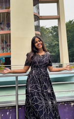 Stylish Arrivals Rayon Gathering Frock Model Night Gown's | Front Adjustable Gathering Style Rope Rope | Puff Sleeve | Trending Collection's for Stylish Women's (FKG)