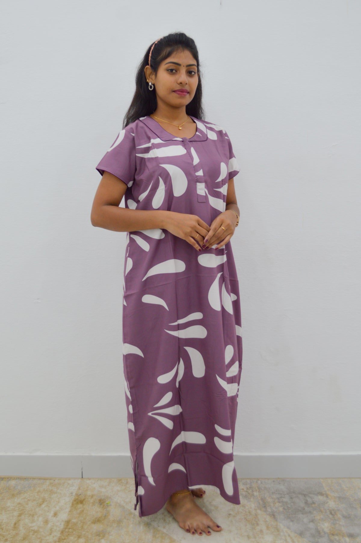 MANGAI Premium RAYON Printed Nighties- All Over Printed Stylish Nightwear for Stylish Women | Updated Design's (LDM)