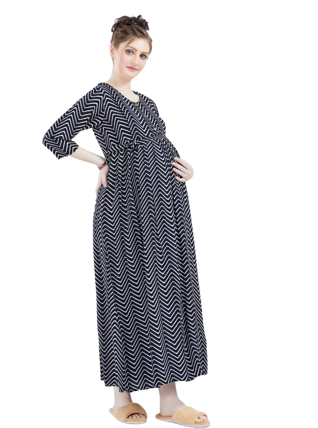 New ONLY MINE 4-IN-ONE Mom's Wear - Soft & Smooth Rayon | Maternity | Feeding | Maxi | Long Frock | Casual Wear